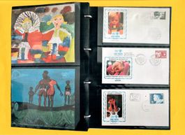 Album Internationales Jahr des Kindes  mit 63 Briefe