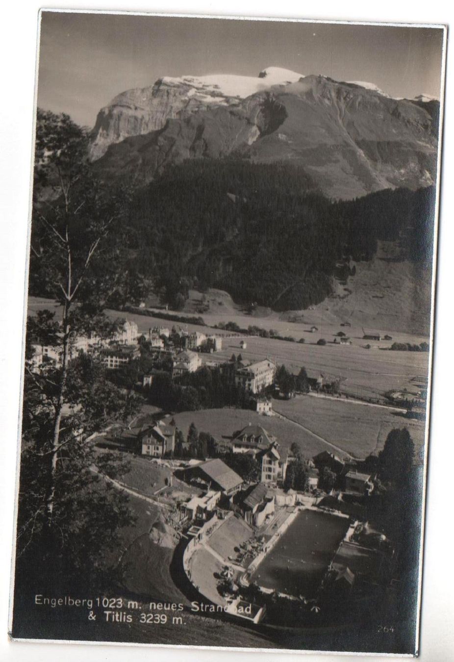 Cartoline postali: ENGELBERG neues Schwimmbad & Titlis – Nuovo (secondo la descrizione) da Jona venduto da philajona