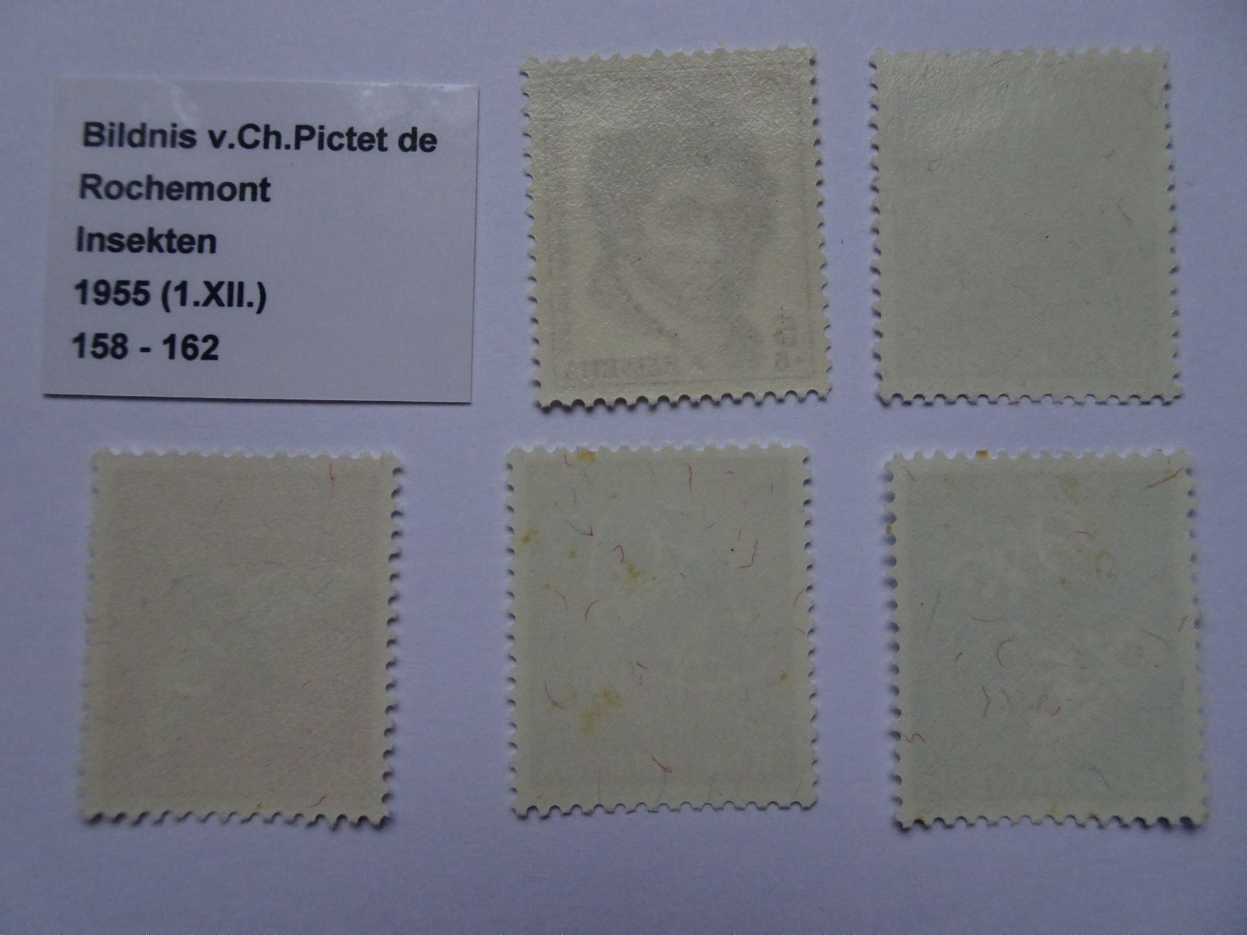 Tous les timbres: PJ 1955* – Neuf (Voir description) à Aadorf par Chnorli-Furz 1