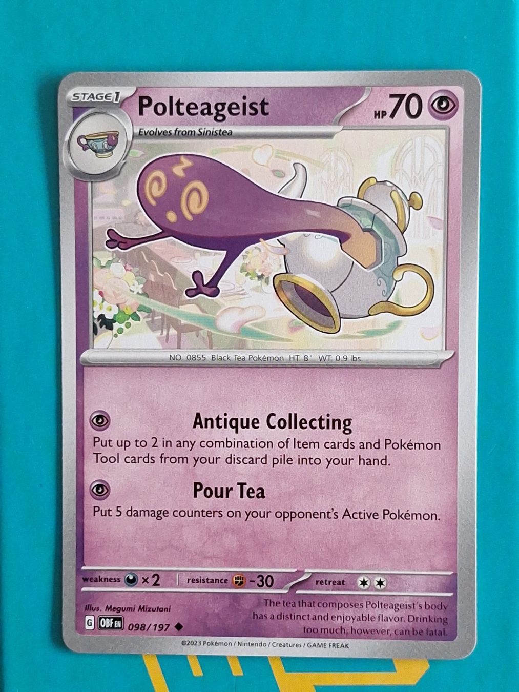 Pokémon Sammelbilder & Trading cards: Polteageist - Pokemon Obsidian Flames – Gebraucht aus Altstätten SG von GGsGameshop