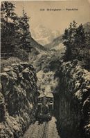 Lungern, Brünig Bahn, Dampflokomotive, 1910