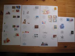 Schweiz FDC 2001 14 Stück