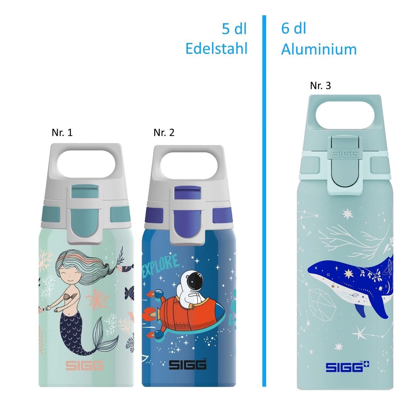 Sigg Borracce & Thermos: SIGG Kinder-Trinkflasche ONE 5dl oder 6dl - Auswahl – Nuovo e nell'imballaggio originale da Kägiswil venduto da nick333