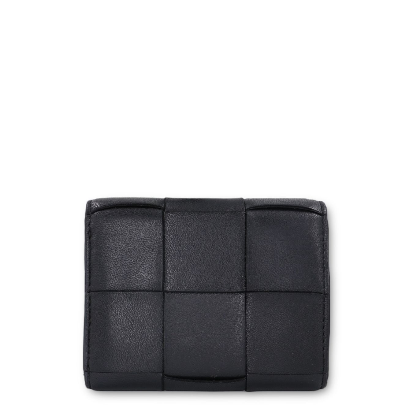 Bottega Veneta Portafogli: Bottega Veneta Cassette Tri-Fold Schwarz – Usato da Binningen venduto da Designerlabels 3