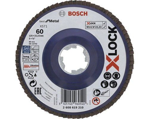 Bosch Tutti gli attrezzi: Bosch - Schleifmopteller Fächerscheibe Best for Metal – Nuovo (secondo la descrizione) da Bonstetten venduto da SurpriseShop