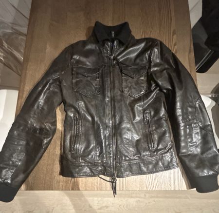 Armani Jeans Lederjacke