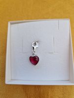 Charm argent 925 neuf! En forme de cœur rouge rubis ❤️