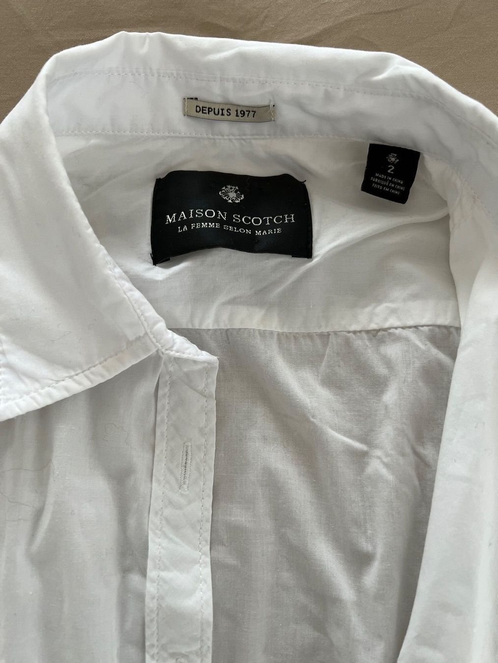 Maison Scotch Camicette: Bluse MAISON SCOTCH, weiss, Grösse 2 – Usato da Fraubrunnen venduto da Vpeck 1