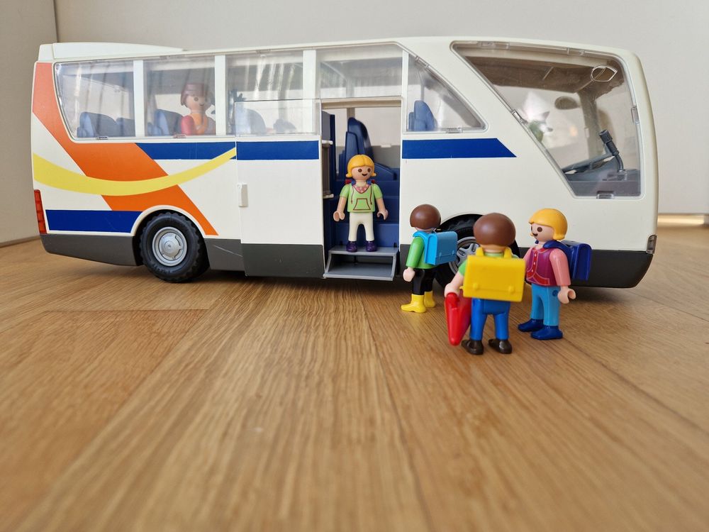 Playmobil 5106 Car Scolaire Multicolore - Le Bus Idéal Pour Les Jeux D'Imagination