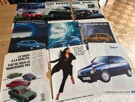 FIAT AUTO tolle rare Reklamen inkl. originale aus den 60's