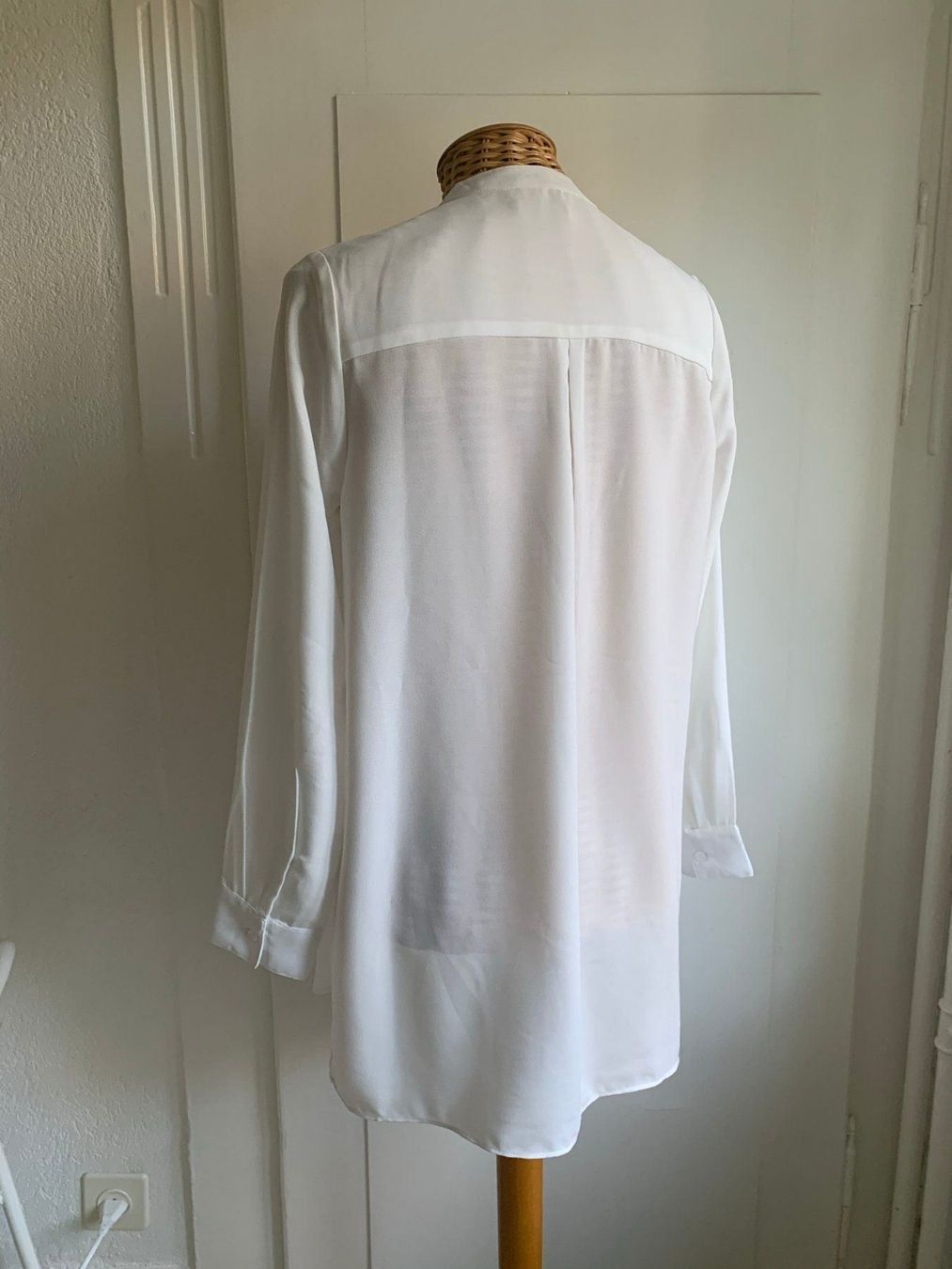 Blusen: DNN DENIM - Longbluse weiss fliessend XS – Gebraucht aus Zürich von Diazaio 2