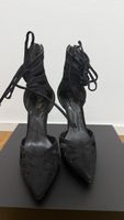 SCHUTZ High Heels Gr. 38 – schwarzes Veloursleder – Cut-out