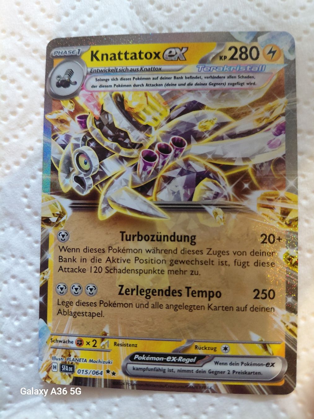 Pokémon Carte collezionabili: Knattatox ex 015/064 – Nuovo (secondo la descrizione) da Zuchwil venduto da Sam-ler-in