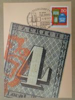 Maximumkarte MK 1993 150 Jahre Briefmarken DÜSSELDORF