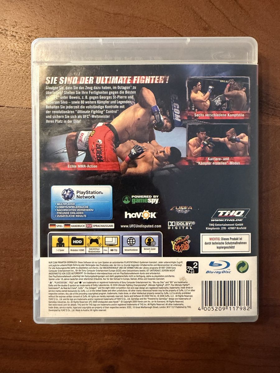 Sony Giochi: UFC Undisputed 2009 für PS3 – Usato da Thunstetten venduto da Virus_33 2