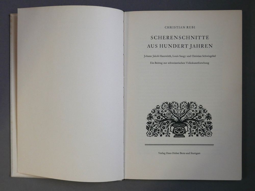 SCHERENSCHNITTE AUS HUNDERT JAHREN CHRISTIAN RUBI 1959 (D'occasion) à ...