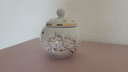 Zuckerdose THUN Serie "Golden Angel", Porzellan