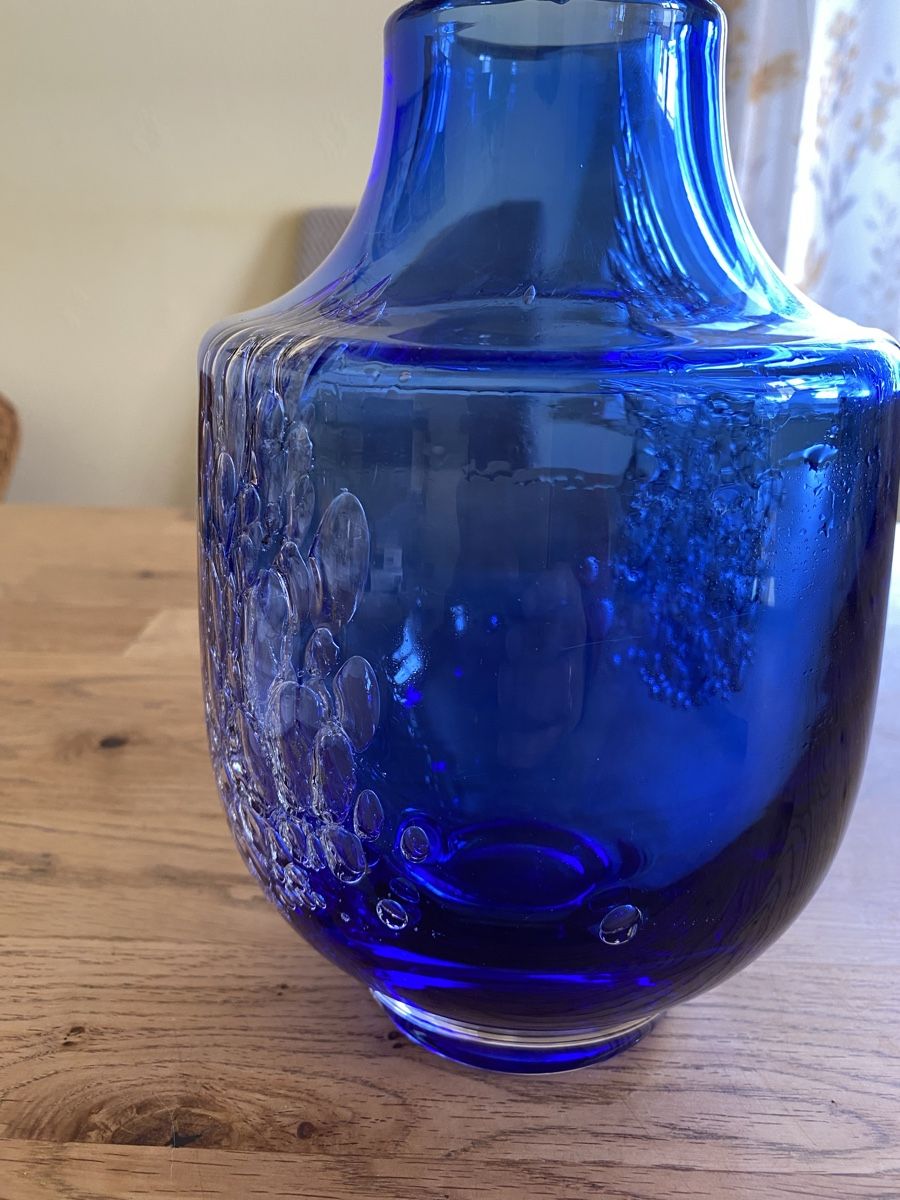 Vasi & Recipienti: Schöne Kristallvase Blau – Usato da Flawil venduto da Naphtali 3