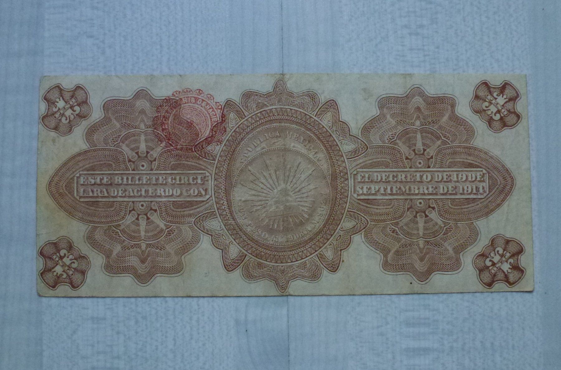 Billets de banque: Mexico ++ 1 Peso 1914 – D'occasion à Walkringen par Casablanca777 1