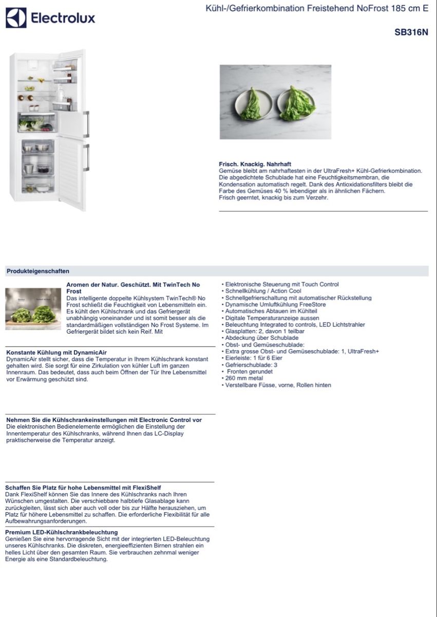 Electrolux Réfrigérateurs: Electrolux Kühlschrank SB316N – D'occasion à Luzern par Fabian_Ni 5
