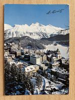 Vintage Postkarte St.Moritz Winterpanorama Schweiz