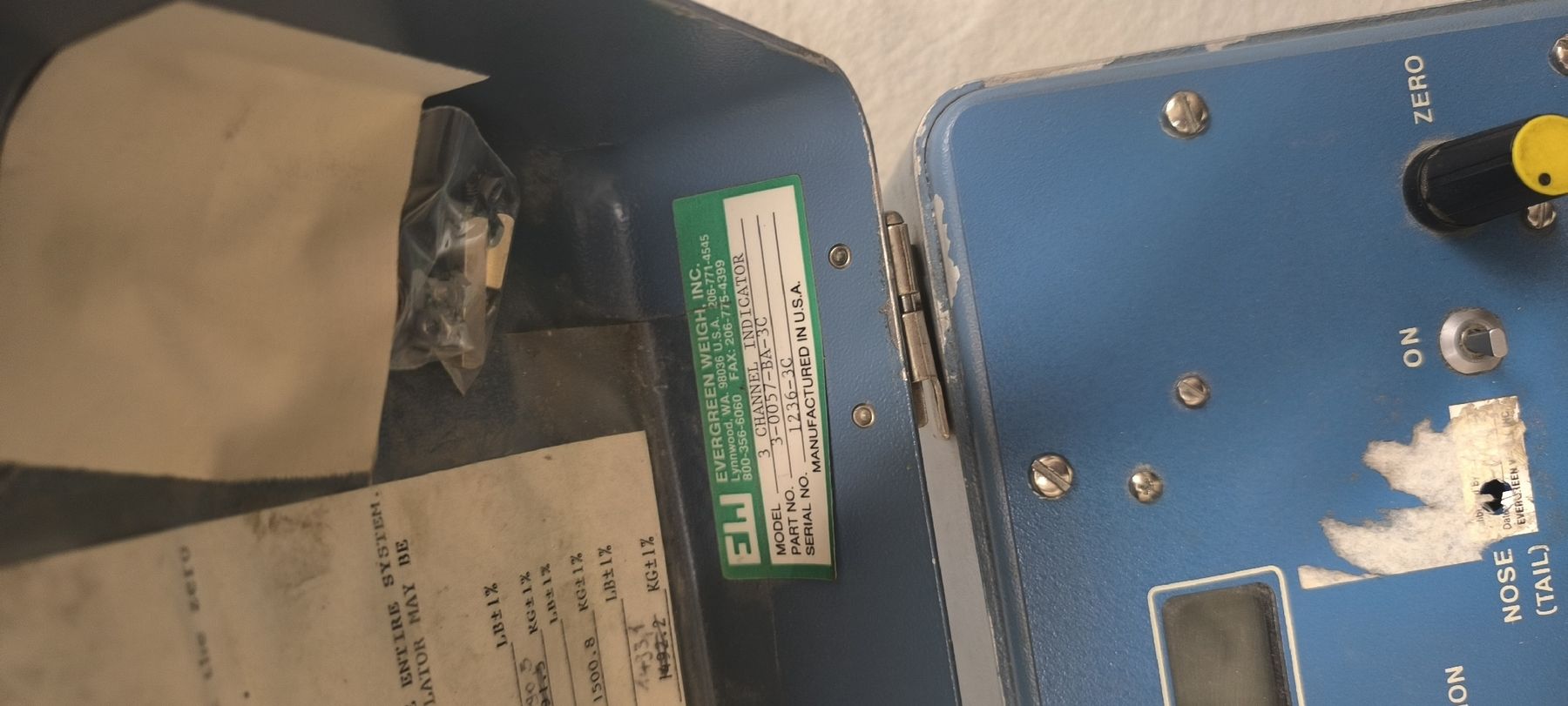 Tutti gli attrezzi: Evergreen Weigh - Aircraft Weighing System – Difettoso da Thalwil venduto da jos_7qsy 6