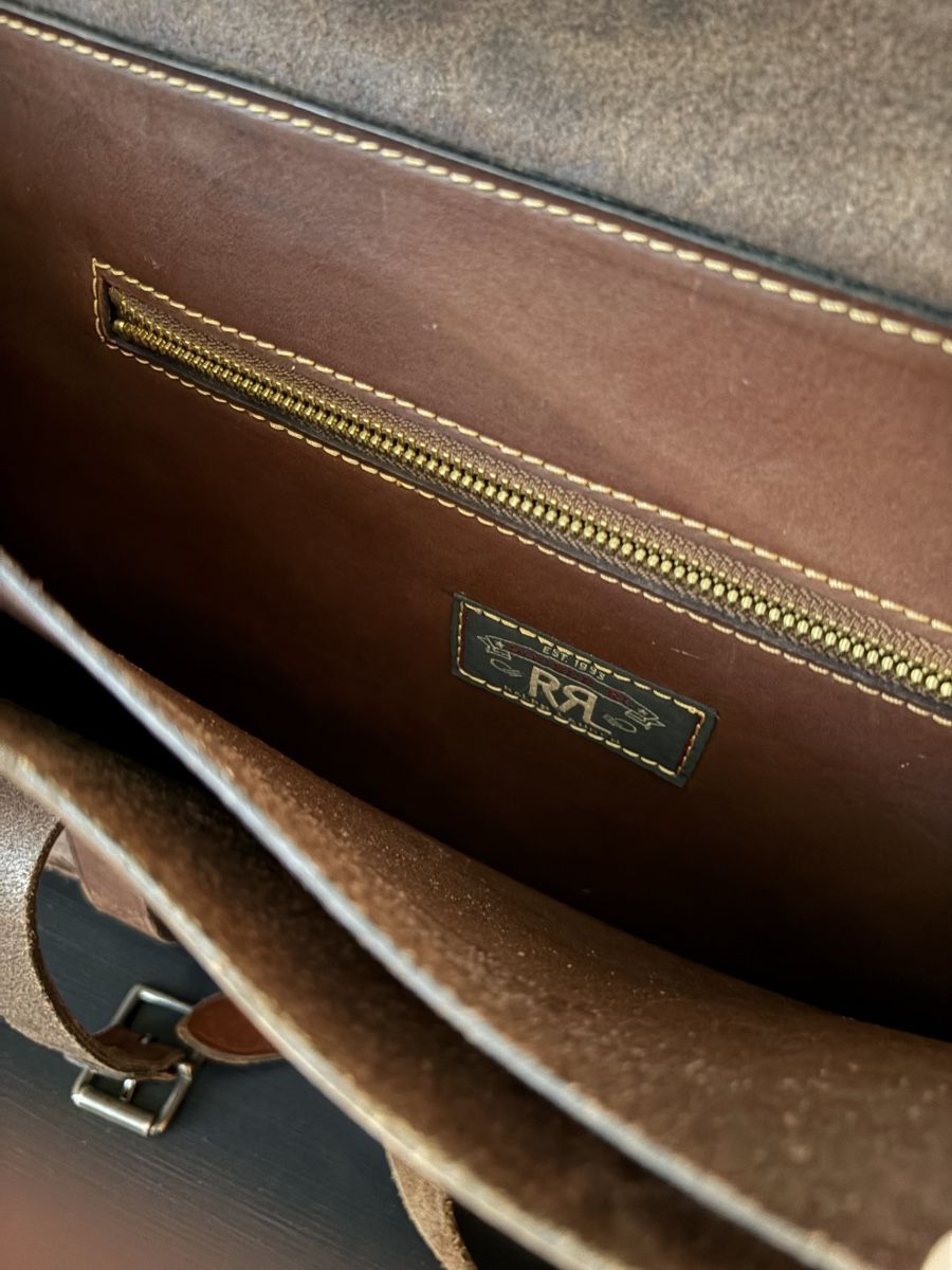 Ralph Lauren Koffer & Taschen: RRL Double Ralph Lauren Hand Tooled Leather Briefcase – Neu (gemäss Beschreibung) aus zug von alw_5lk9 5