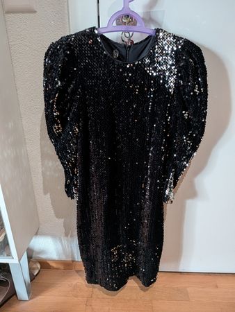 Black Sequin Party Dress, Size M, Glamorous Ready to Party