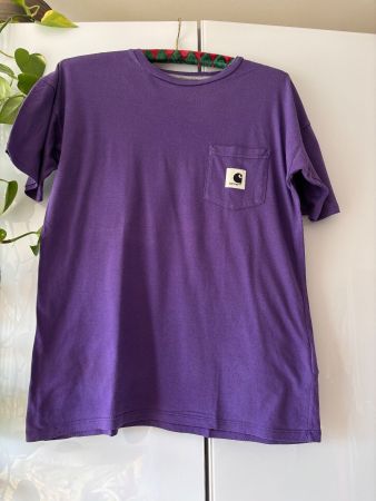 CARHARTT "CARRIE POCKET" violettes T-Shirt Gr. S