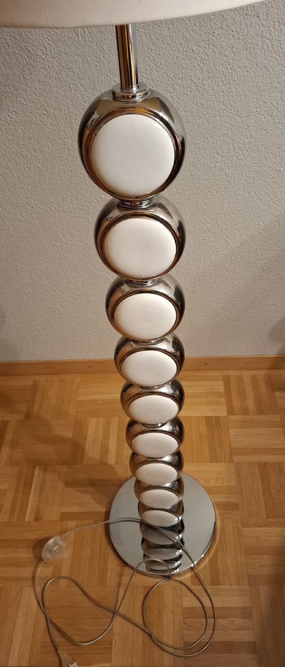 Lampes: Stehlampe Chrom weiss – D'occasion à Winterthur par DanielaB07 1