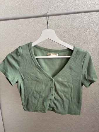 Crop top vert taille M bon état