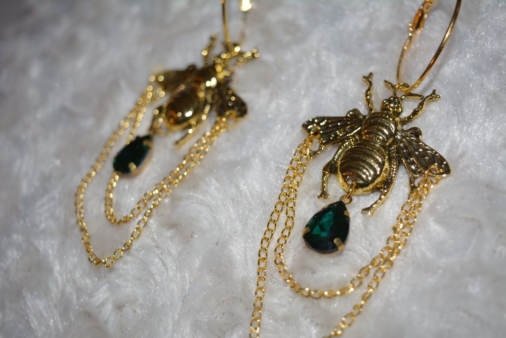 Miniblings Tausendfüßler Ohrringe - Halloween Schmuck Versilbert