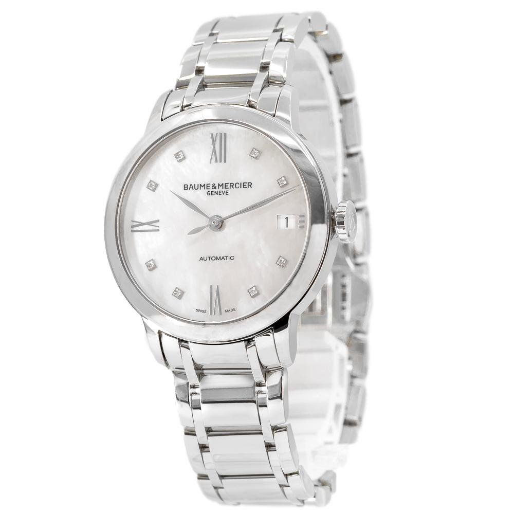 Baume & Mercier Uhren: Baume & Mercier Ladies 10496 Classima Diamond Set Auto – Neu und originalverpackt aus Schindellegi von harveystore