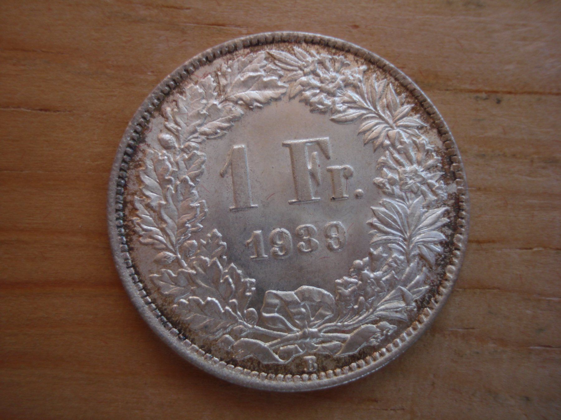 Alle Münzen: (C1) 1 Franken 1939 STGL – Gebraucht aus Erlach von Net-Coins