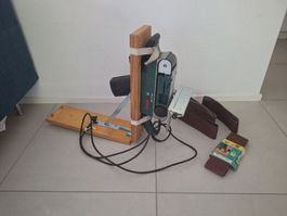 Bosch PBS 75 AE Bandschleifer mit ZubehÃ¶r und Tischmontage