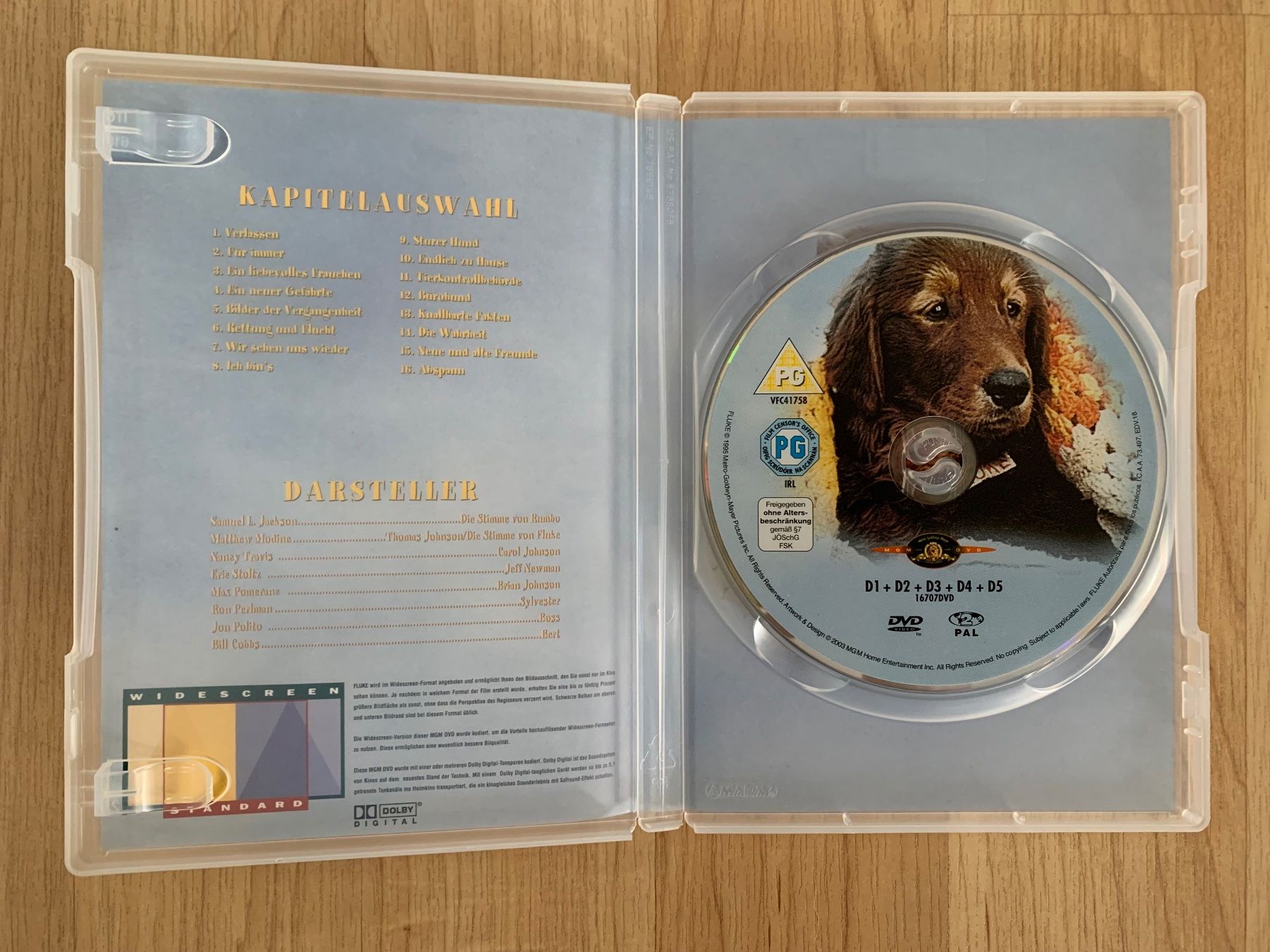 Tutti i DVDs: Fluke (1995, DVD) – Usato da Sissach venduto da BeetleMouse 2