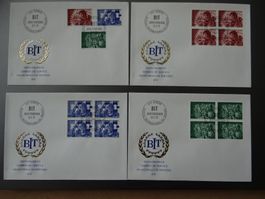 FDC BIT 1975 inkl. 4er Blöcke ab CHF 1.--