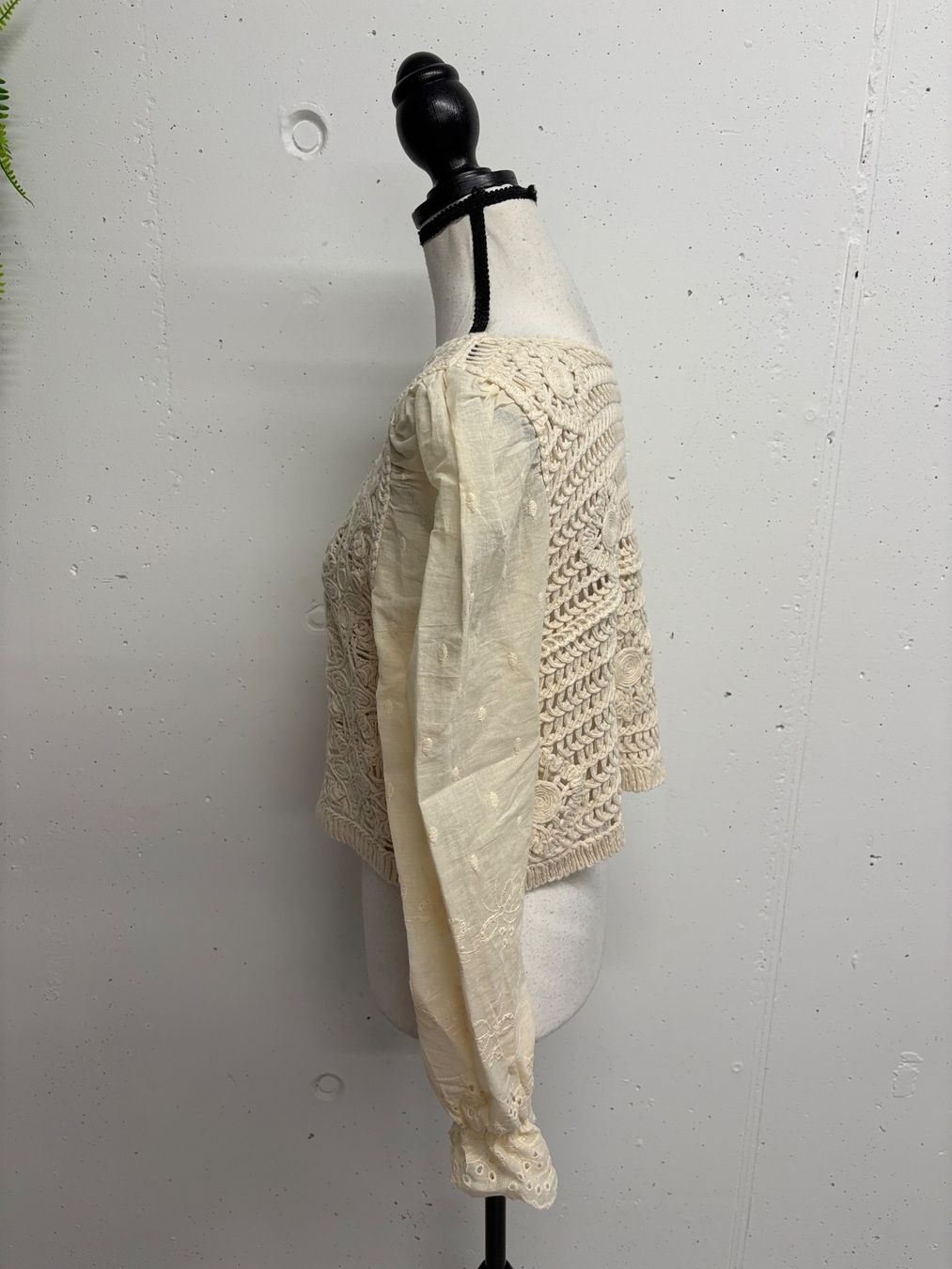 Blusen: Amy & Roma Boho Bluse Häkeloptik ecru Gr. S – Neu (gemäss Beschreibung) aus Regensdorf von secondchancefashion 2