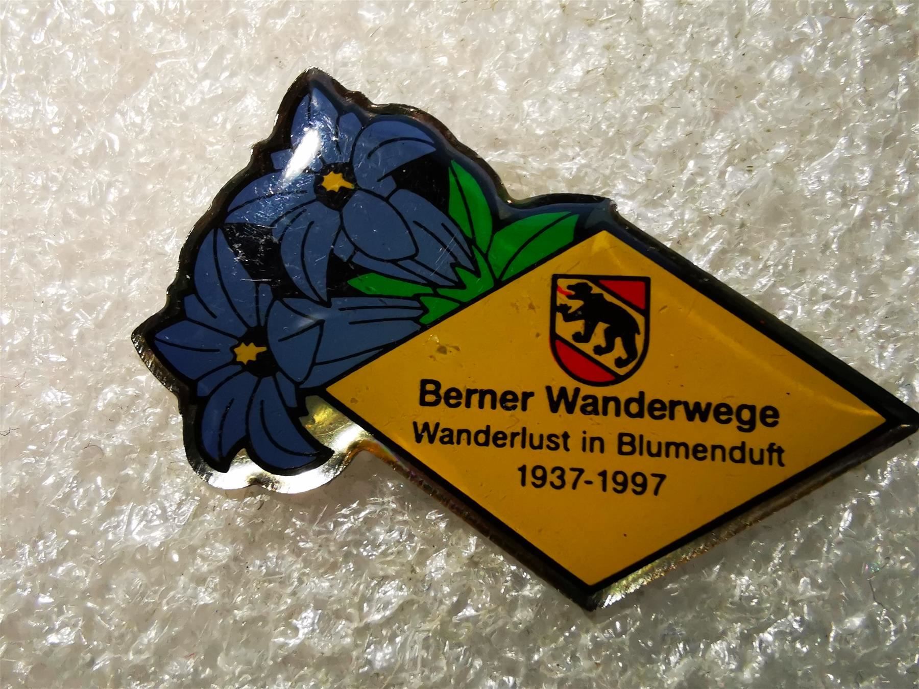 Placchette & Badge: Ansteckpin 21: Berner Wanderwege – Usato da Oppligen venduto da Pin-Fall-Shop