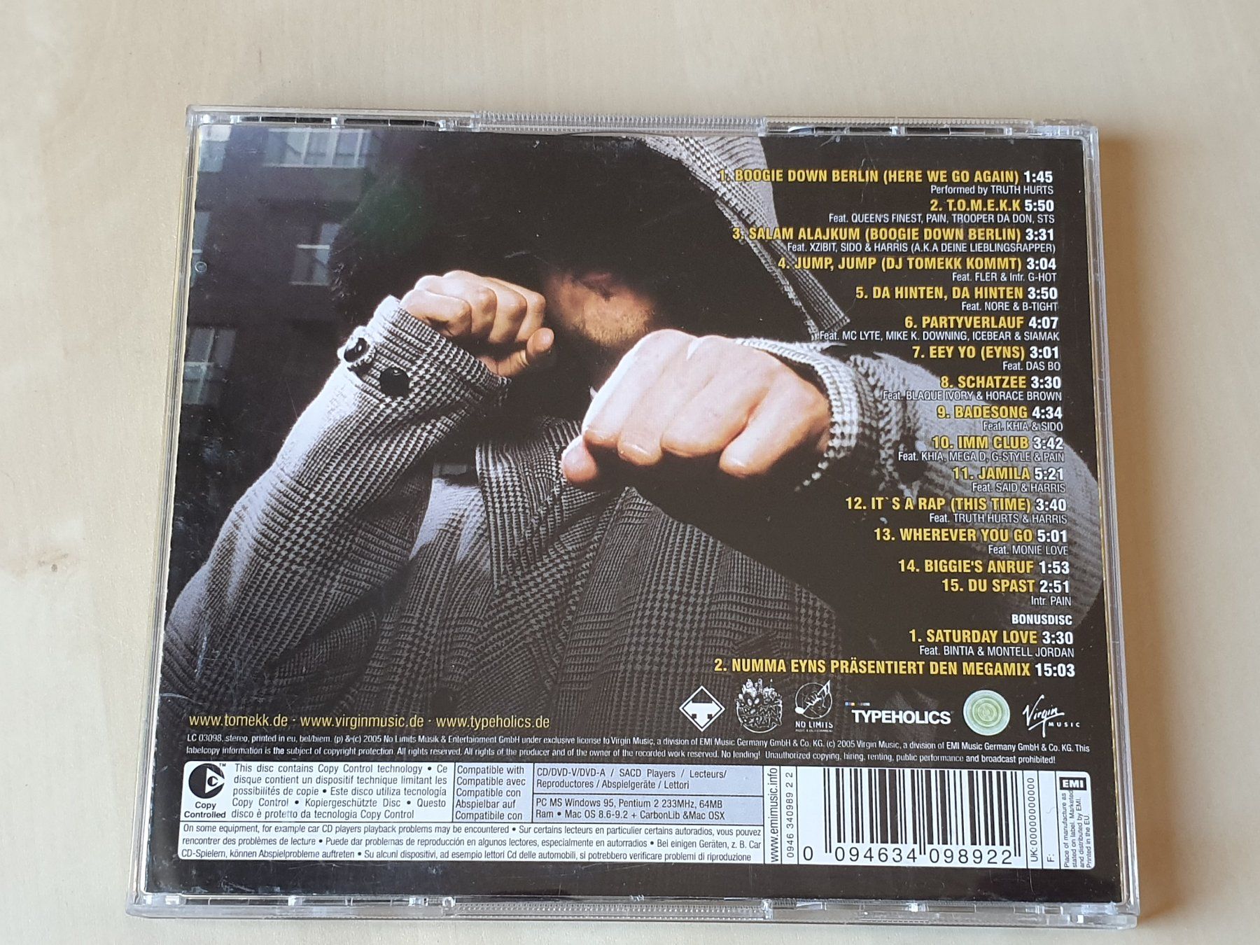 CDs: DJ Tomekk Numma Eyns – D'occasion à Stansstad par collectorsshop 1