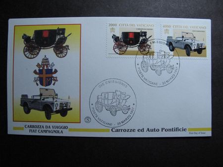 Vatikan 1997 FDC Transport Fiat, Kutsche