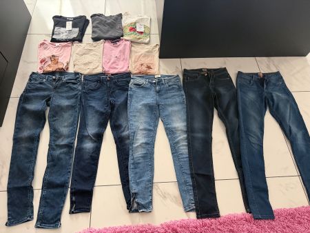 SHIRT- JEANS-SET DAMEN GR S ( M )