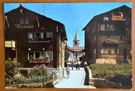 Grächen - Dorfstrasse - Animée. 1960