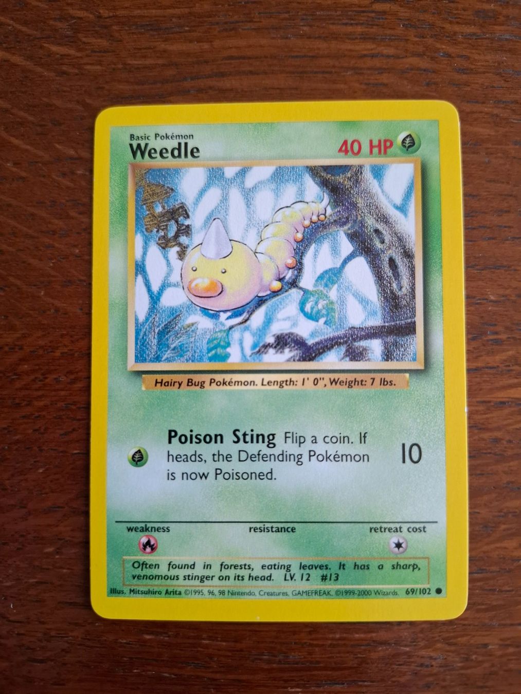 Pokémon Carte collezionabili: Pokemon Weedle Base Set 69/102 – Usato da Giornico venduto da ale_lc8k