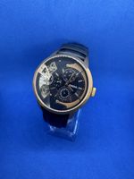 Fossil Automatic Watch with Blue Leather Strap