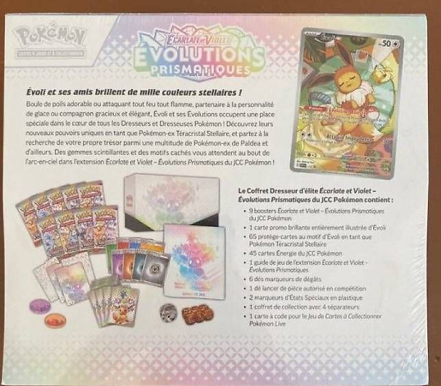 Carte collezionabili: Pokémon ETB Évolutions Prismatiques neuve scellée – Nuovo e nell'imballaggio originale da Belmont-Lausanne venduto da abc_blm5 1