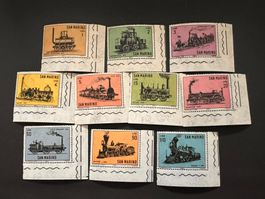 San Marino Lokomotiven 1964 Mi. 814-23 ** Luxus  (3321)