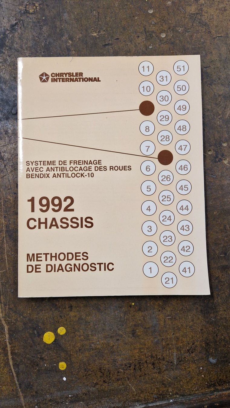 Libri: Methodes de diagnostic: Chrysler International chassis 1992 – Usato da Zürich venduto da jhkag