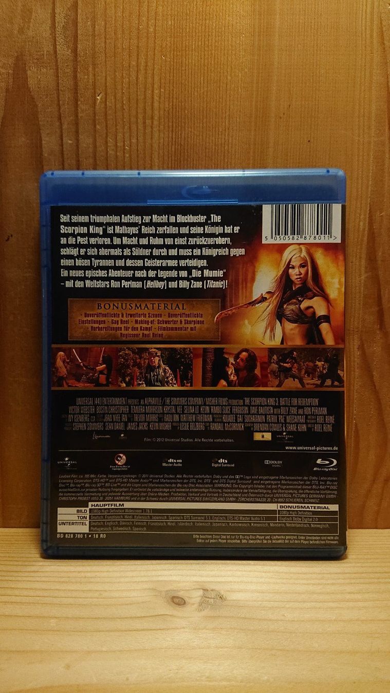 Alle DVDs: THE SCORPION KING 3 Kampf um den Thron Blu-Ray – Gebraucht aus Wilderswil von Exebub 1