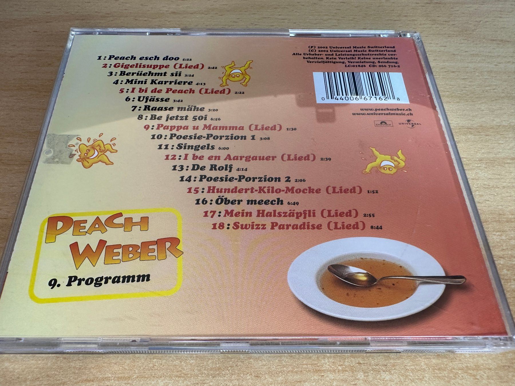 CD: Peach Weber – Gigelisuppe – Usato da Rikon im Tösstal venduto da Alpenmutz 1